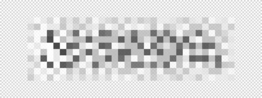 Censor blur texture. Gray pixel mosaic texture. Checkered pattern to hide text, image or another prohibited, privacy or adult only content. vector