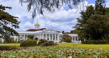 Bogor, West Java, Indonesia, 21 April 2024, Bogor presidential palace, also known as the Istana Bogor photo