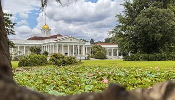 Bogor, West Java, Indonesia, 21 April 2024, Bogor presidential palace, also known as the Istana Bogor photo