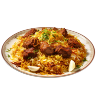 Biryani against transparent background png