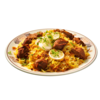 Biryani against transparent background png