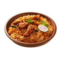 Biryani against transparent background png