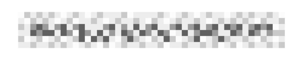 Censorship blur effect checkered texture. Monochrome gray pixel mosaic pattern to hide text, image or another unwanted or privacy content. vector