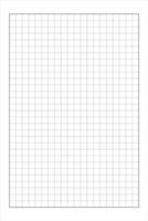 Paper grid texture. Notebook page template. Checkered worksheet for education, office work, memos, drafting, plotting, engineering or architecting measuring, cutting mat. vector