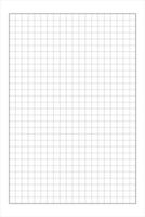 Paper grid texture. Notebook page template. Checkered worksheet for education, office work, memos, drafting, plotting, engineering or architecting measuring, cutting mat. vector