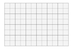 gráfico cuadrícula página modelo. a cuadros hoja de cálculo muestra para Universidad computadora portátil, oficina trabajar, notas, redacción, Graficado, Ingenieria o arquitectura medición, corte estera. vector