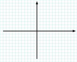 cartesiano coordinar sistema en avión. perpendicular ejes. blanco modelo para Estadísticas o Finanzas datos visualización. azul cuadrícula papel antecedentes. vector