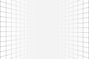 Two vertical infinity perspective grids. Tile wall texture. Checkered plane pattern. Squared surface. Geometric design. Mesh background. Room wireframe vector