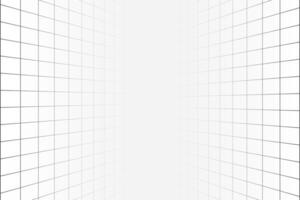 Two vertical infinity perspective grids. Tile wall texture. Checkered plane pattern. Squared surface. Geometric design. Mesh background. Room wireframe vector