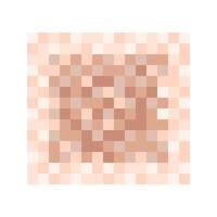 Censor blur effect checkered texture. Skin tone colored pixel mosaic pattern to hide face, nude body, text or another prohibited content. Censorship concept. vector