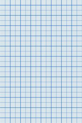 Blue grid paper texture. Checkered notebook sheet template for engineering or architecting measuring, school or college education, office work, memos, drafting, plotting.
