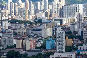 Skyline of Santos, SP, Brazil. April 3 2024. photo