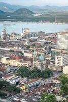 View from the north part and the harbours of Santos, SP Brazil. April 3 2024. photo