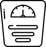 Weighing machine outline illustration vector