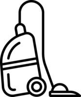 Vacuum cleaner outline illustrations vector