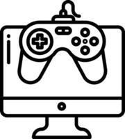 Game Development outline illustration vector