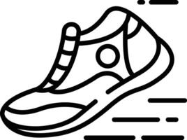 Sneakers outline illustration vector