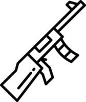 Rifle outline illustration vector