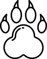 Animal outline illustration vector