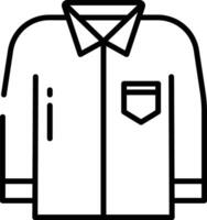 Shirt outline illustration vector