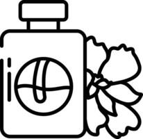 Perfume outline illustration vector