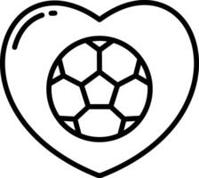 football love outline illustration vector