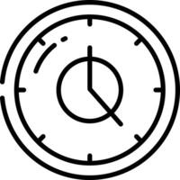 Time outline illustration vector