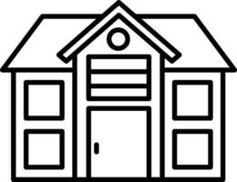 House outline illustration vector