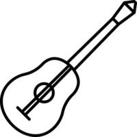 ukulele outline illustration vector