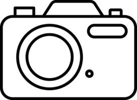 camera outline illustration vector