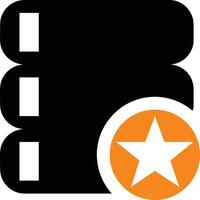 Storage data icon symbol image for database illustration vector