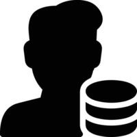 Storage data icon symbol image for database illustration vector