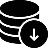 Storage data icon symbol image for database illustration vector