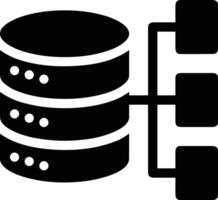 almacenamiento datos icono símbolo imagen para base de datos ilustración vector