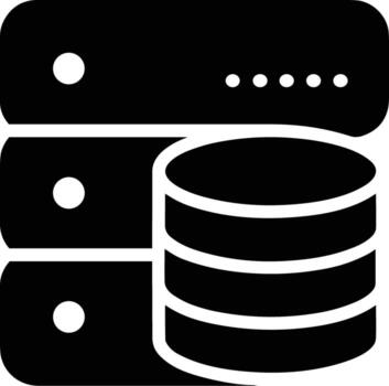 Storage data icon symbol image for database illustration vector