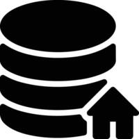 Storage data icon symbol image for database illustration vector