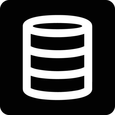 Storage data icon symbol image for database illustration