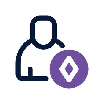 user icon. dual tone icon for your website, mobile, presentation, and logo design. vector