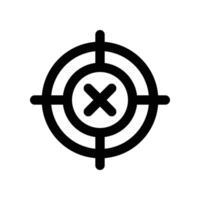 target icon. line icon for your website, mobile, presentation, and logo design. vector