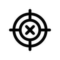 target icon. line icon for your website, mobile, presentation, and logo design. vector