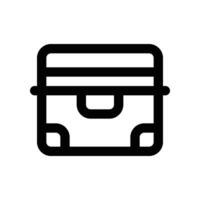 chest icon. line icon for your website, mobile, presentation, and logo design. vector