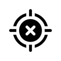 target icon. glyph icon for your website, mobile, presentation, and logo design. vector