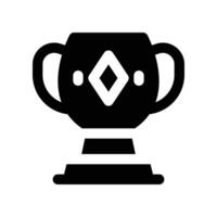 trophy icon. glyph icon for your website, mobile, presentation, and logo design. vector