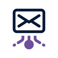 email icon. dual tone icon for your website, mobile, presentation, and logo design. vector