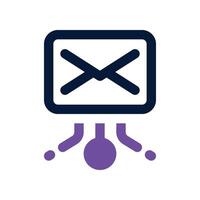 email icon. dual tone icon for your website, mobile, presentation, and logo design. vector