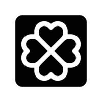 clover icon. glyph icon for your website, mobile, presentation, and logo design. vector