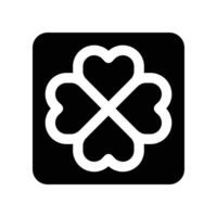 clover icon. glyph icon for your website, mobile, presentation, and logo design. vector