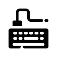 keyboard icon. glyph icon for your website, mobile, presentation, and logo design. vector