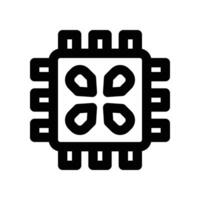 chip icon. line icon for your website, mobile, presentation, and logo design. vector
