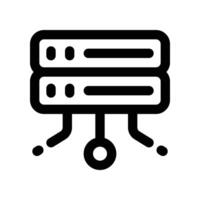 server icon. line icon for your website, mobile, presentation, and logo design. vector